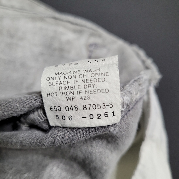 Levi's 506 Grey Acid Wash Jeans - Picture 6 of 13